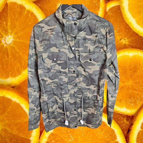 Venus Women's Camouflage Cotton Snap Button-Up Jacket Size 12 - Picture 2 of 10